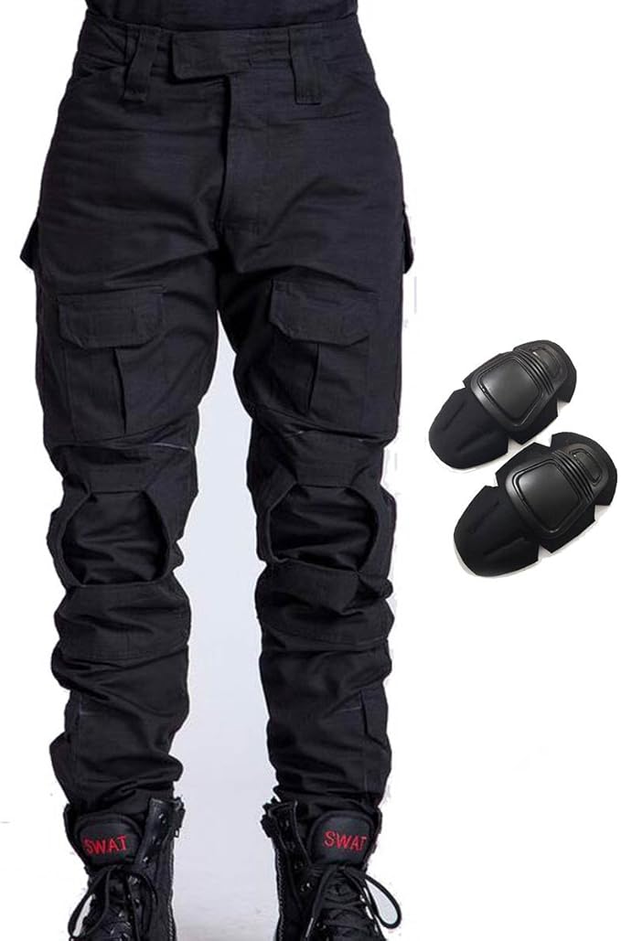 h world shopping 军装战术气枪 彩弹射击裤 男士战斗裤 带护膝